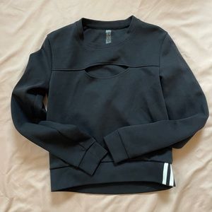 Adidas sweater with keyhole front Woman’s Size XXS